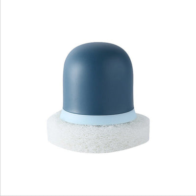 Escova de Limpeza Multifuncional com Cabo Ergonômico – Esponja Abrasiva para Cozinha