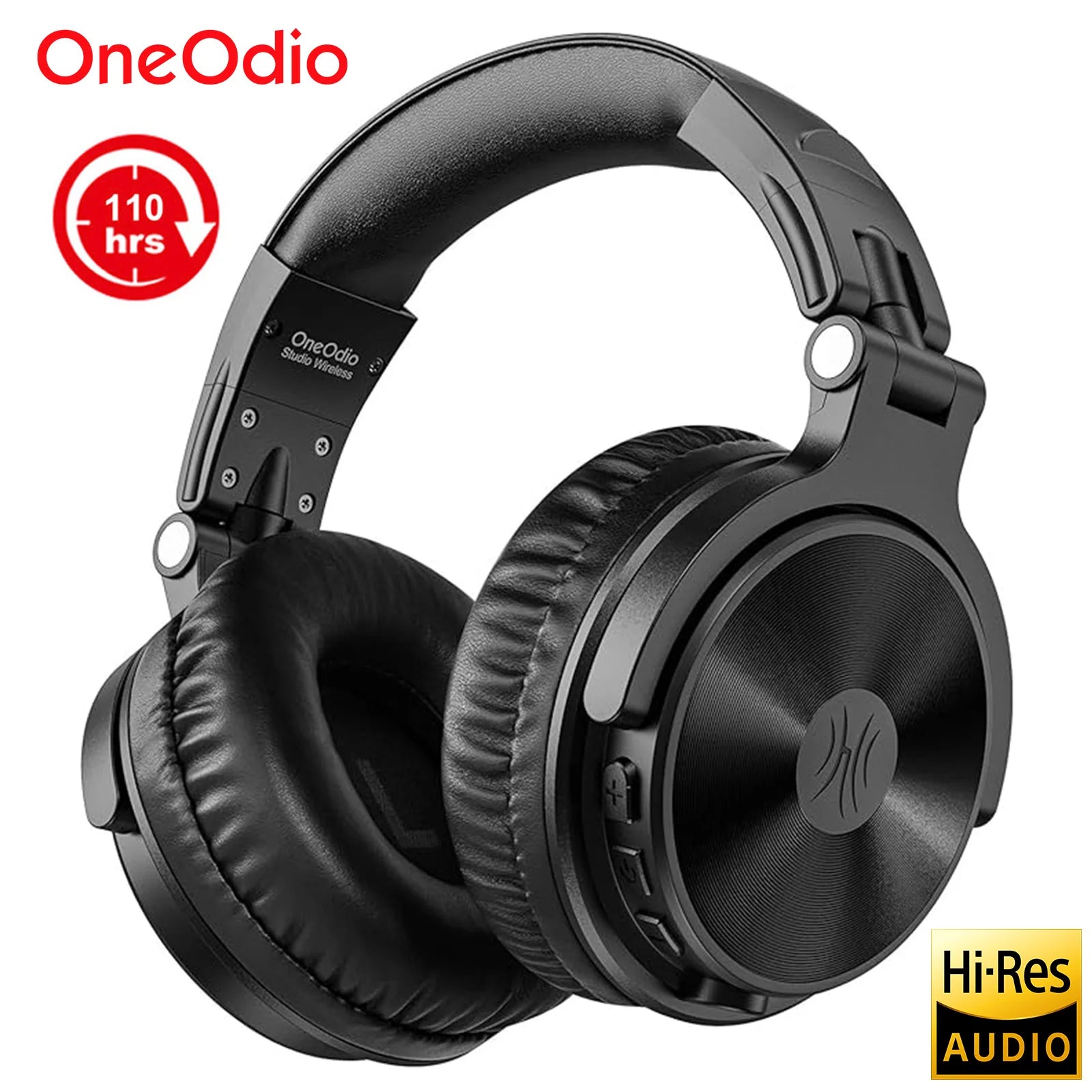 Fone de Ouvido Bluetooth OneOdio 5.2 Over-Ear com Super Bass e Microfone