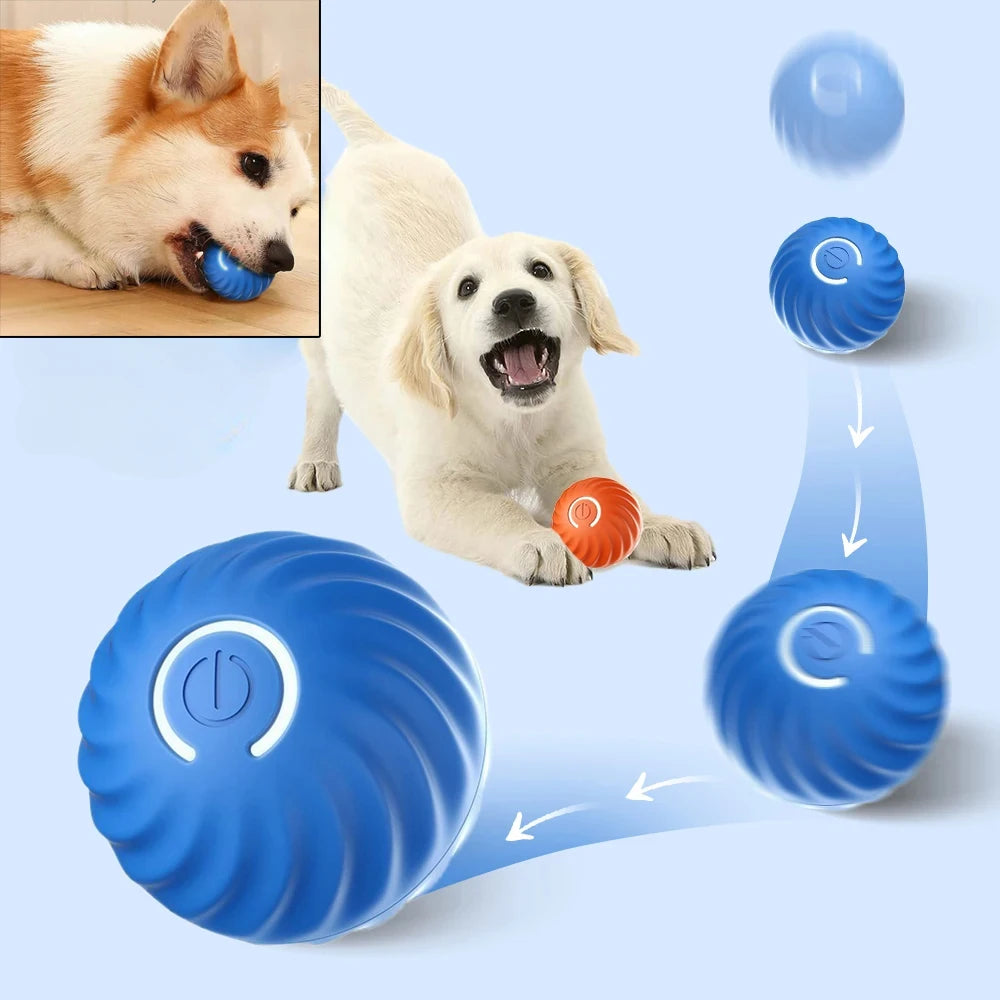 Brinquedo Interativo Inteligente para Cachorros – Bola que Rola e Quica Sozinha