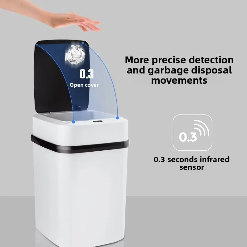 Lixeira Inteligente com Sensor por Indução – Abertura Automática Touch-Free