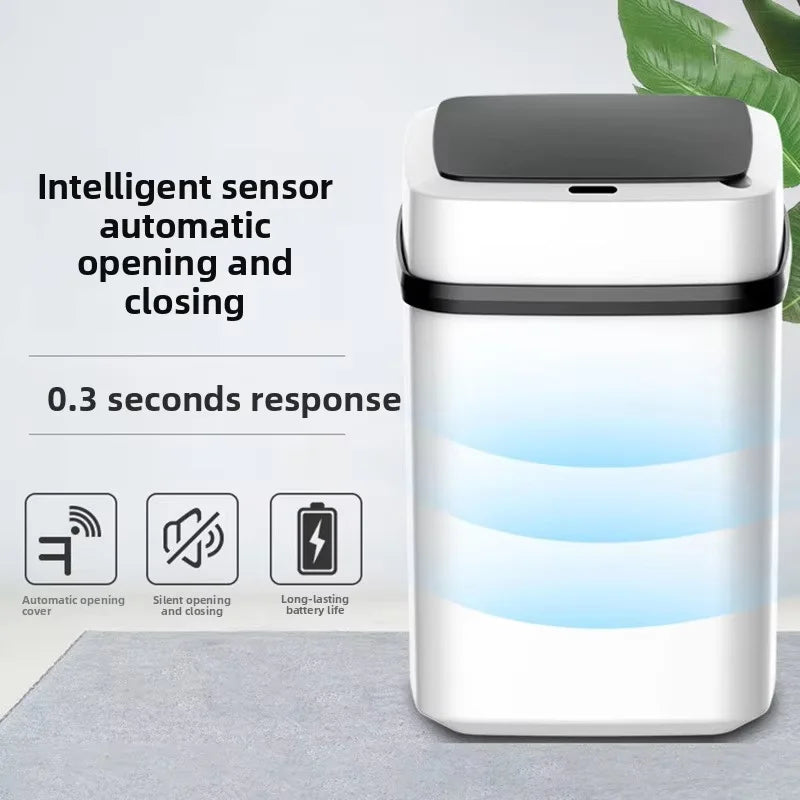 Lixeira Inteligente com Sensor por Indução – Abertura Automática Touch-Free