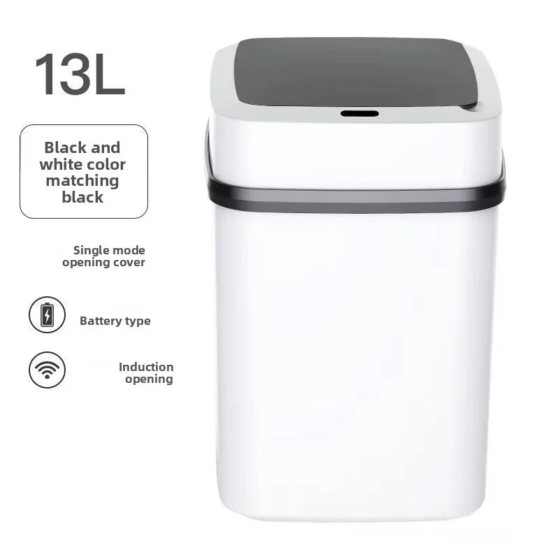 Lixeira Inteligente com Sensor por Indução – Abertura Automática Touch-Free